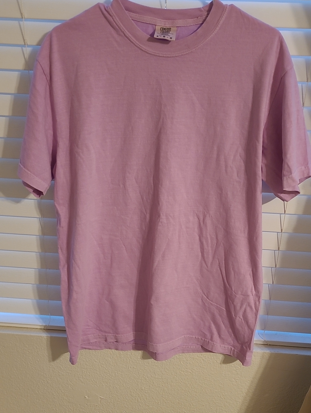 Comfort Colors Crew Neck T-Shirt in Light Pink